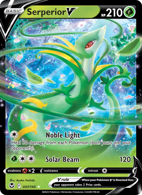 Serperior V - Silver Tempest Pokemon Card
