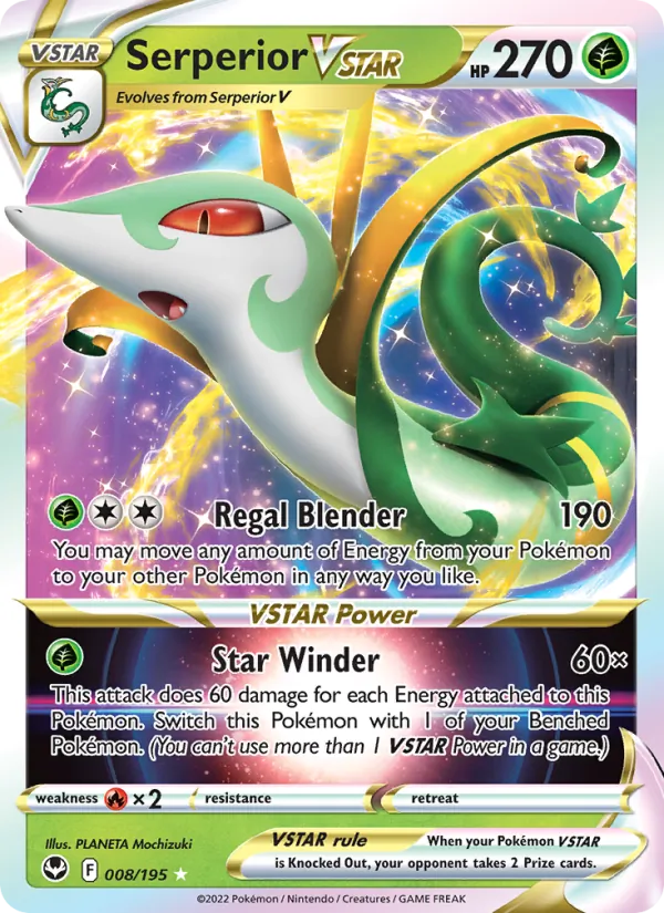 Serperior VSTAR - Silver Tempest Pokemon Card