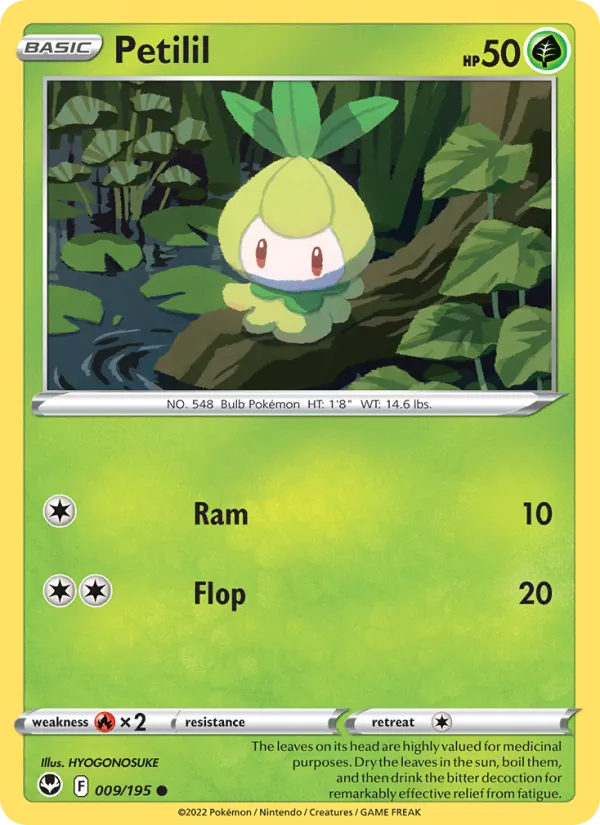 Petilil - Silver Tempest Pokemon Card