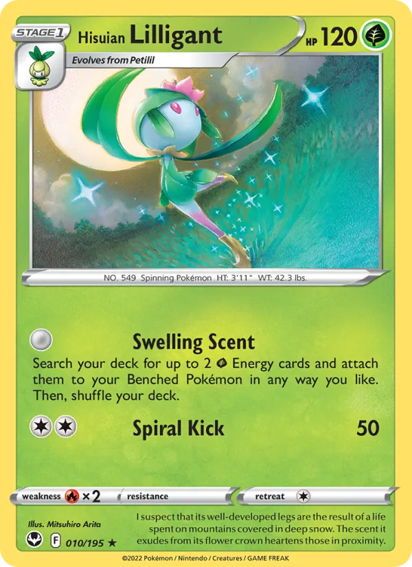 Hisuian Lilligant - Silver Tempest Pokemon Card