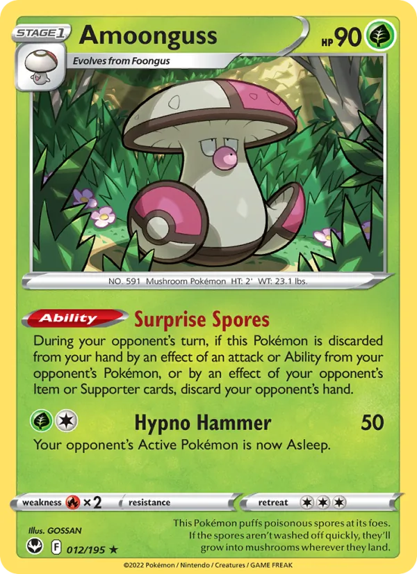 Amoonguss - Silver Tempest Pokemon Card