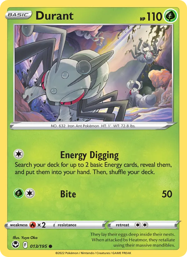 Durant - Silver Tempest Pokemon Card