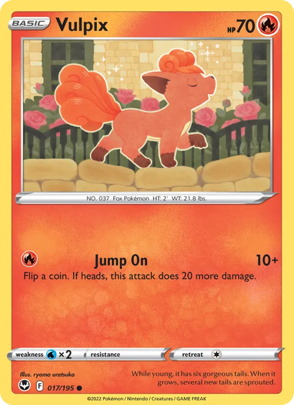 Vulpix - Silver Tempest Pokemon Card