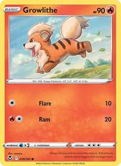 Growlithe - Silver Tempest