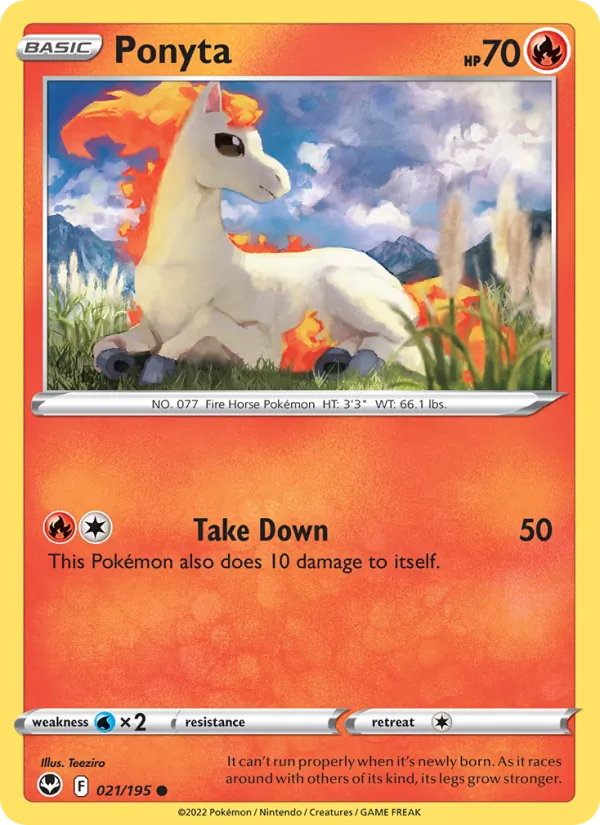 Ponyta - Silver Tempest Pokemon Card