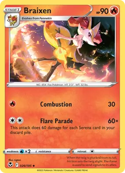 Braixen - Silver Tempest
