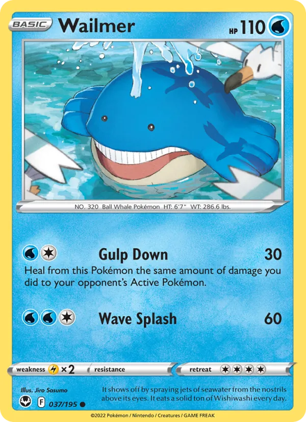 Wailmer - Silver Tempest Pokemon Card