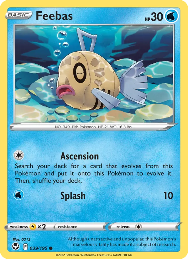 Feebas - Silver Tempest Pokemon Card