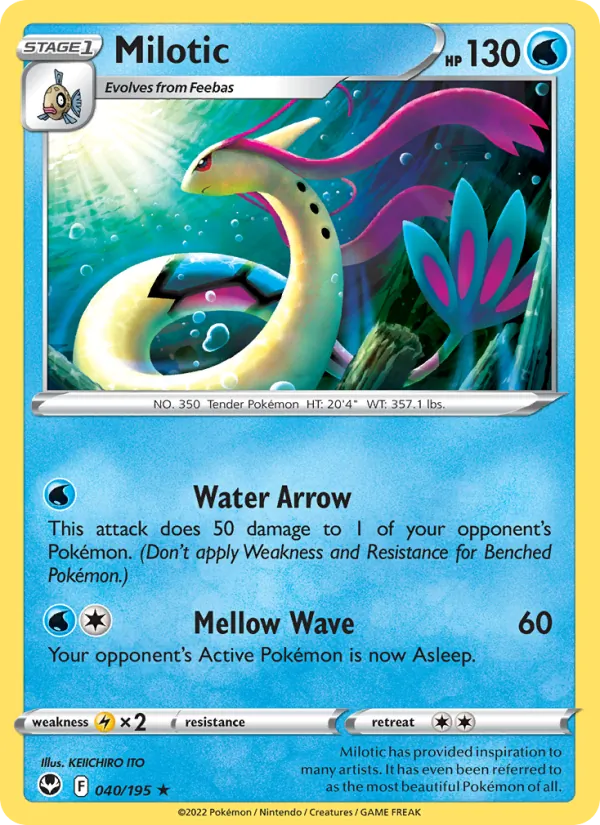 Milotic - Silver Tempest Pokemon Card