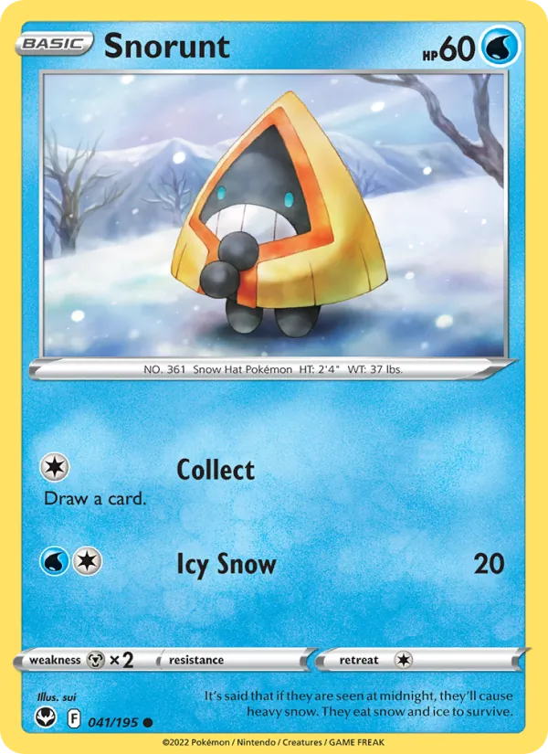 Snorunt - Silver Tempest Pokemon Card