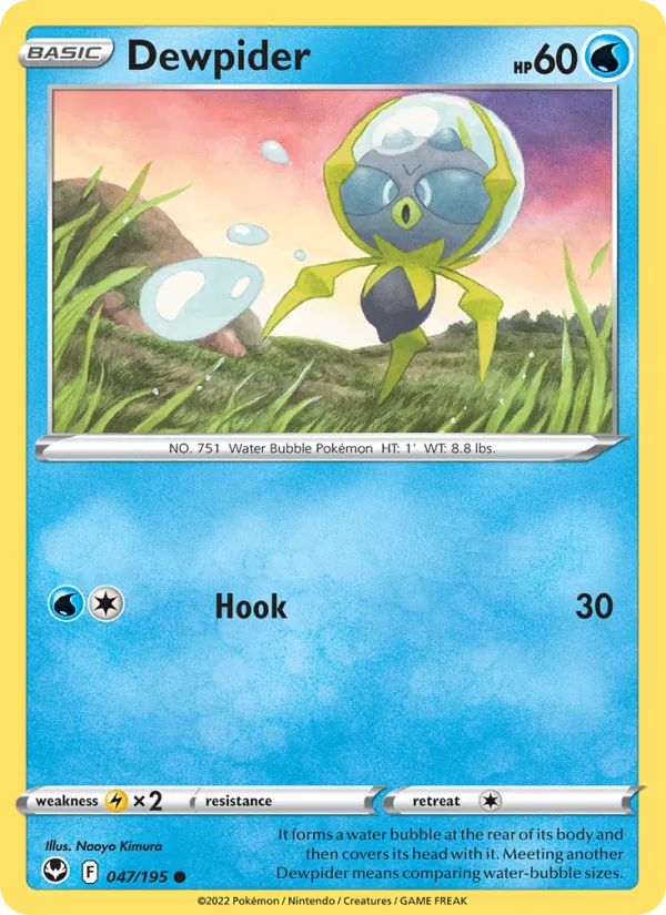 Dewpider - Silver Tempest Pokemon Card