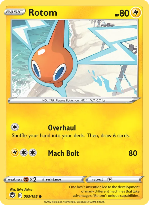 Rotom - Silver Tempest Pokemon Card