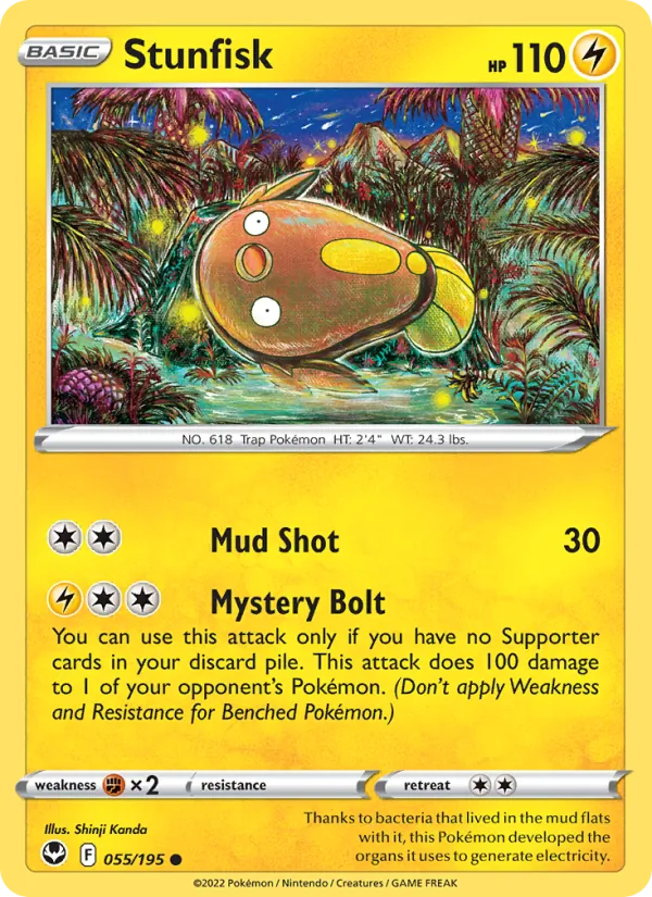 Stunfisk - Silver Tempest Pokemon Card