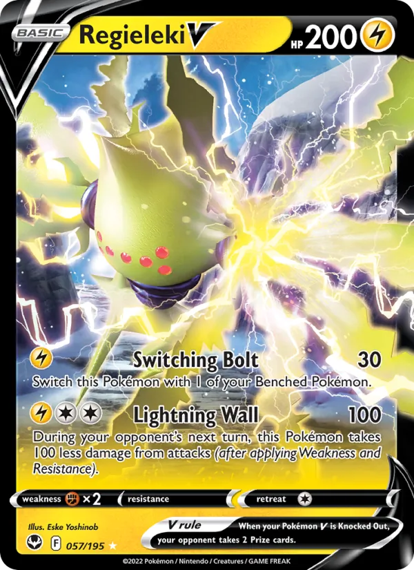 Regieleki V - Silver Tempest Pokemon Card