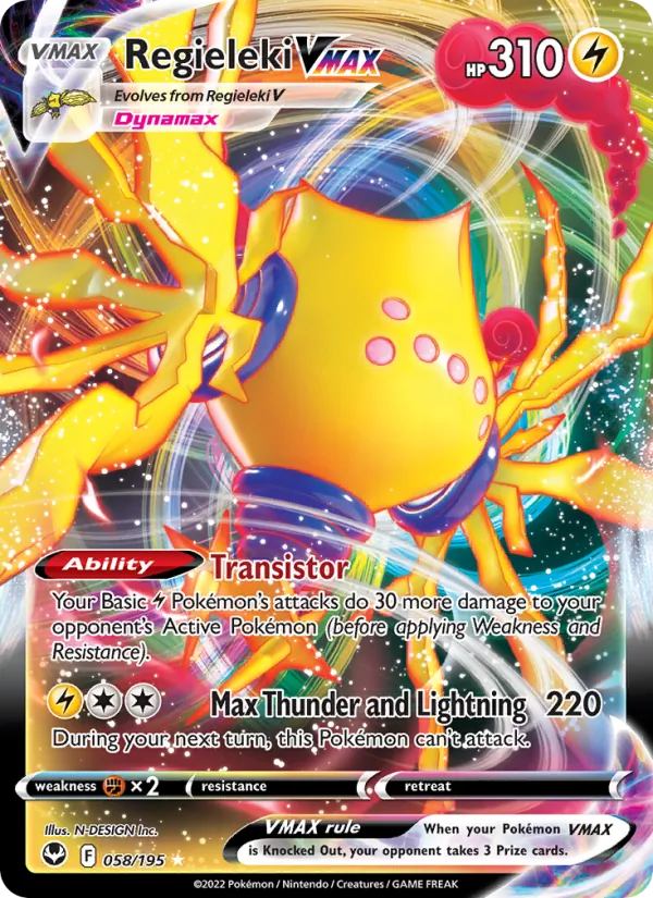 Regieleki VMAX - Silver Tempest Pokemon Card