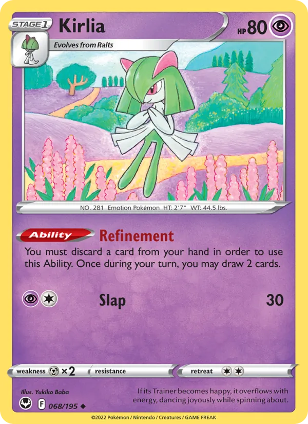 Kirlia - Silver Tempest Pokemon Card