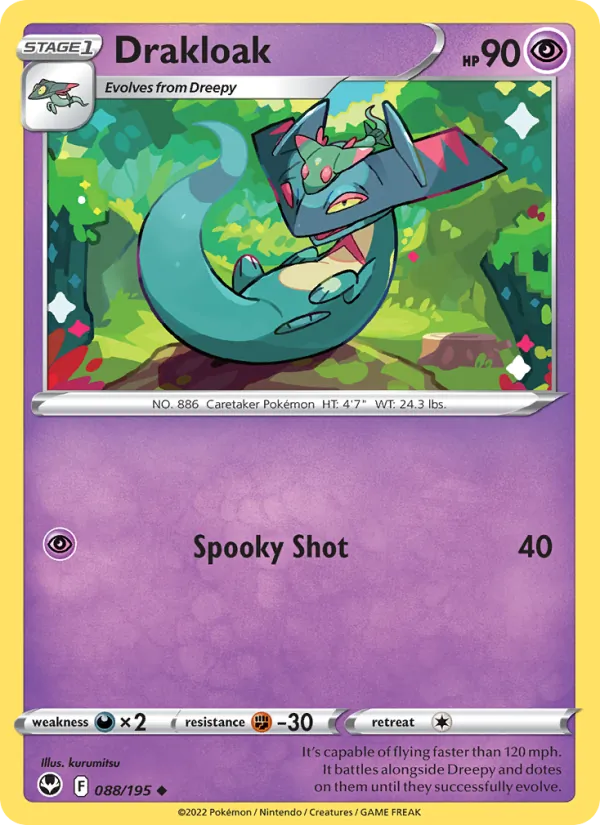 Drakloak - Silver Tempest Pokemon Card