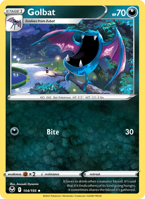 Golbat - Silver Tempest Pokemon Card