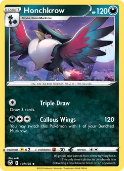 Honchkrow - Silver Tempest