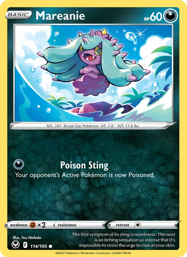 Mareanie - Silver Tempest Pokemon Card