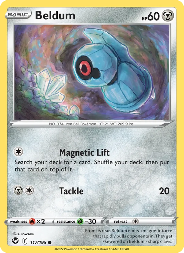 Beldum - Silver Tempest Pokemon Card
