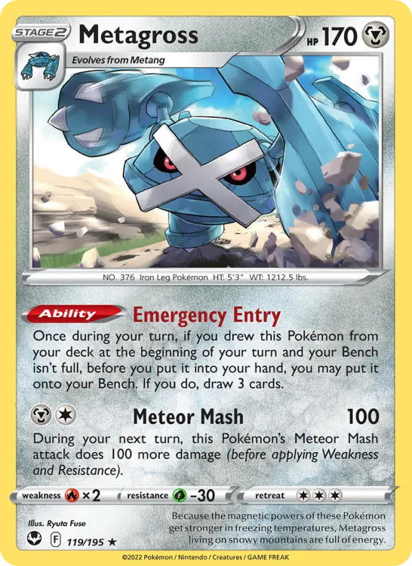 Metagross - Silver Tempest Pokemon Card