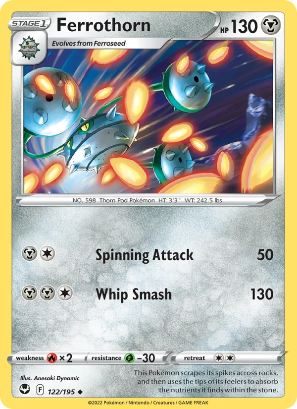 Ferrothorn - Silver Tempest Pokemon Card