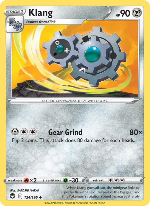 Klang - Silver Tempest Pokemon Card