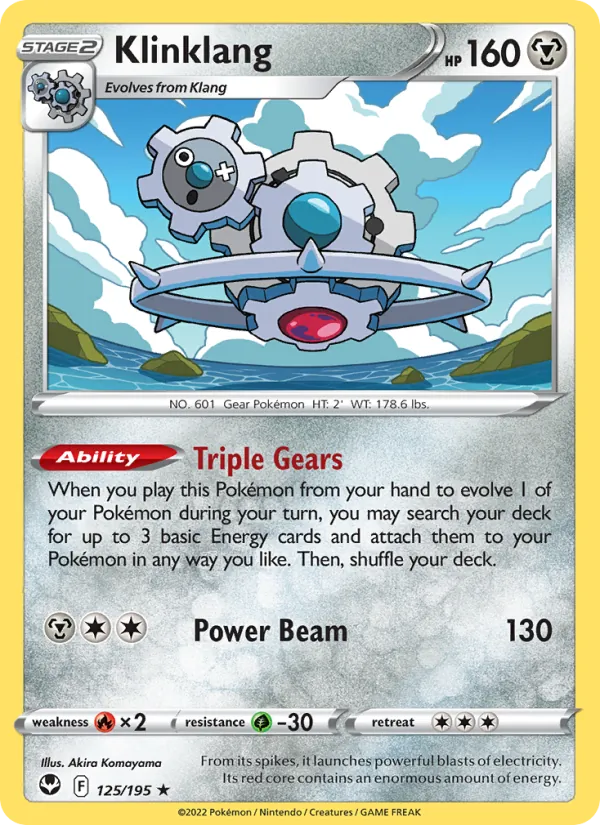 Klinklang - Silver Tempest Pokemon Card
