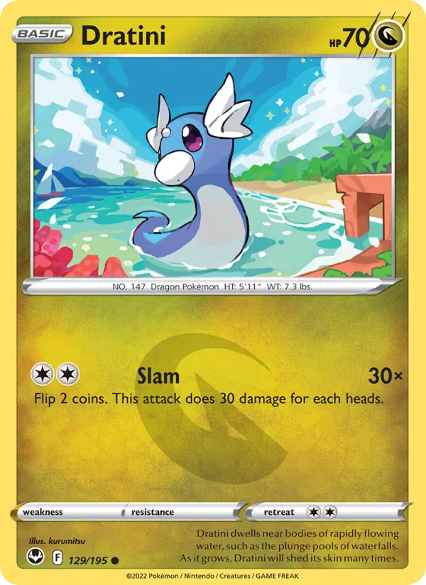 Dratini - Silver Tempest Pokemon Card