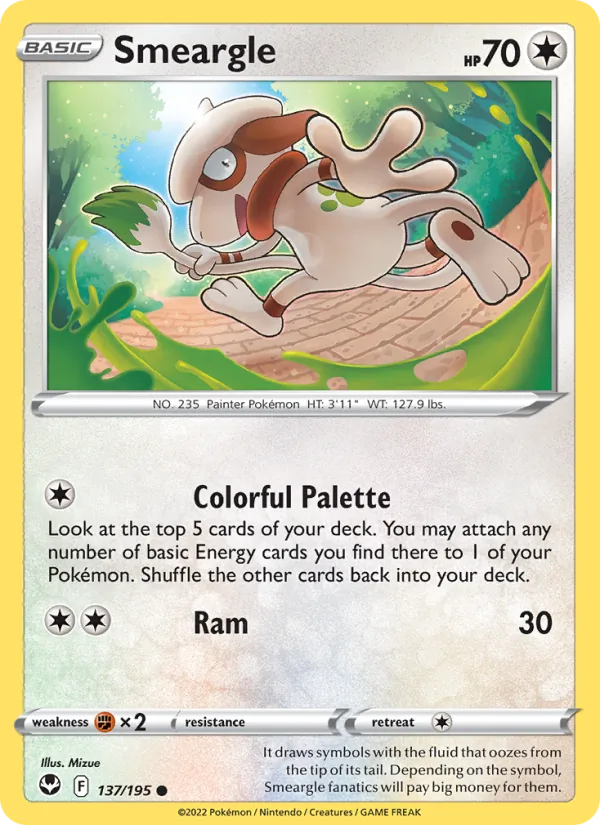 Smeargle - Silver Tempest Pokemon Card