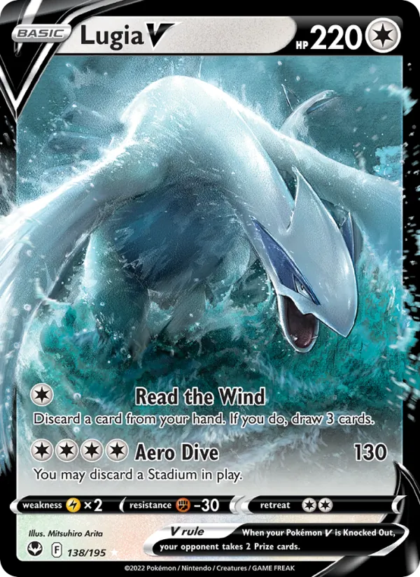 Lugia V - Silver Tempest Pokemon Card