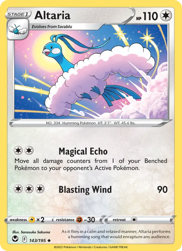 Altaria - Silver Tempest Pokemon Card