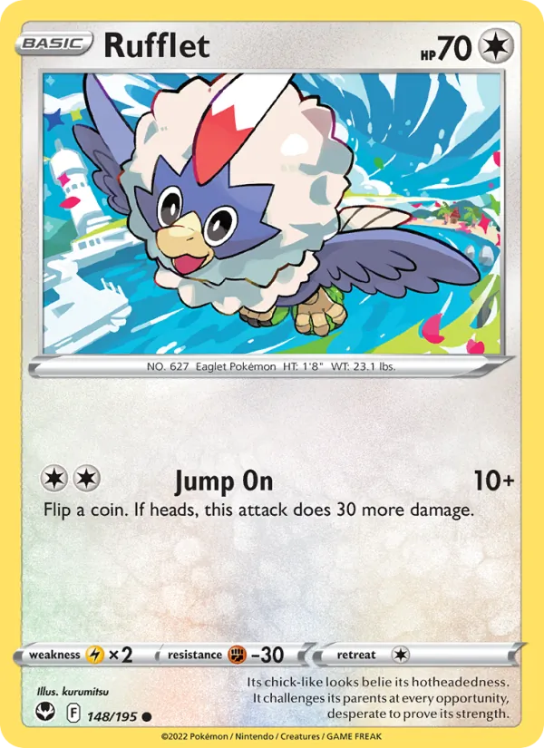 Rufflet - Silver Tempest Pokemon Card