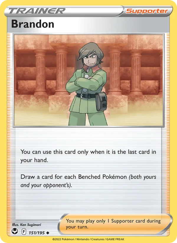 Brandon - Silver Tempest Pokemon Card