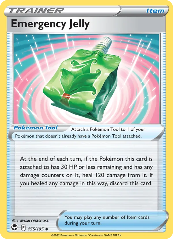 Emergency Jelly - Silver Tempest Pokemon Card