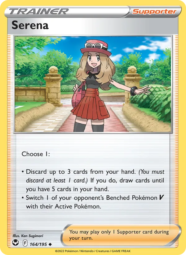 Serena - Silver Tempest Pokemon Card