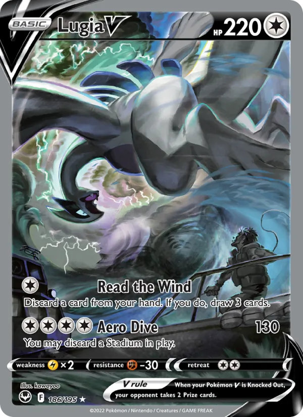 Lugia V - Silver Tempest Pokemon Card