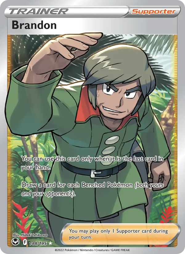 Brandon - Silver Tempest Pokemon Card