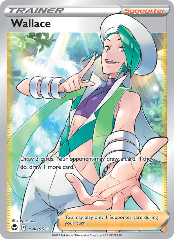 Wallace - Silver Tempest Pokemon Card