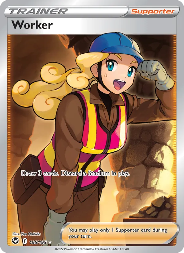 Worker - Silver Tempest Pokemon Card