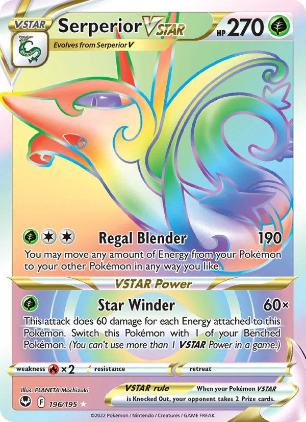 Serperior VSTAR - Silver Tempest Pokemon Card
