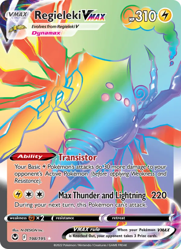 Regieleki VMAX - Silver Tempest Pokemon Card