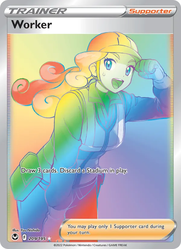 Worker - Silver Tempest Pokemon Card
