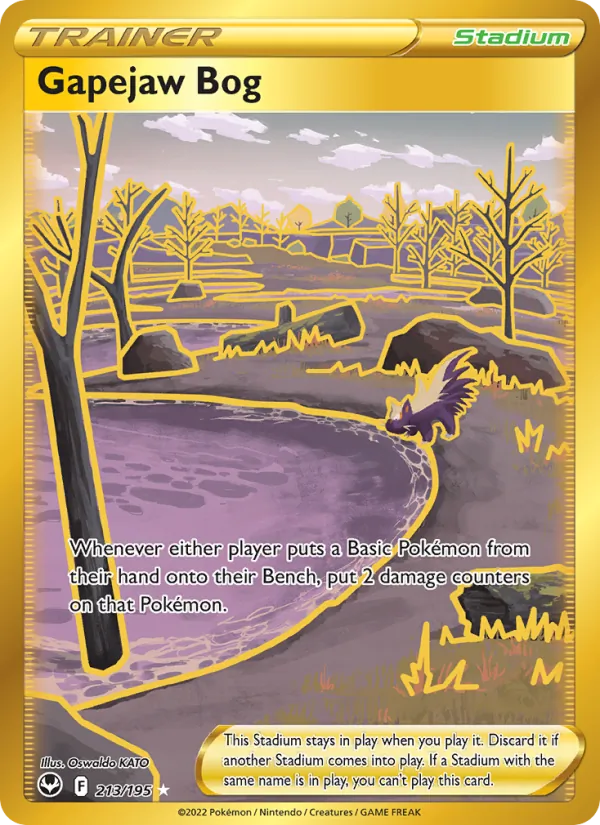 Gapejaw Bog - Silver Tempest Pokemon Card