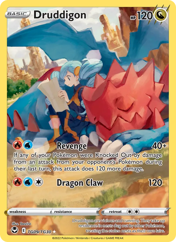Druddigon - Silver Tempest Pokemon Card