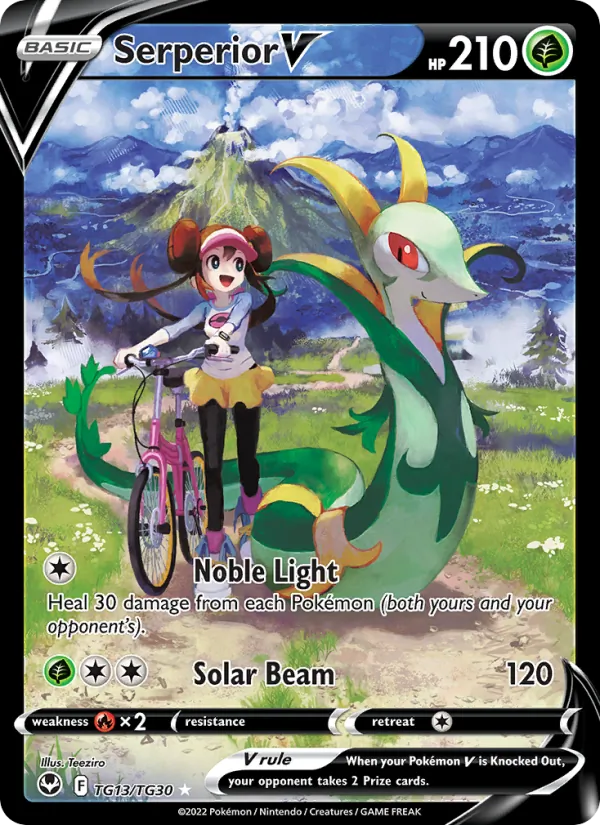 Serperior V - Silver Tempest Pokemon Card