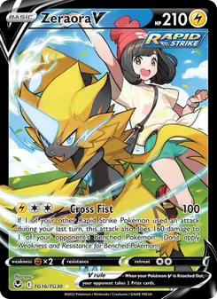 Zeraora V - Silver Tempest