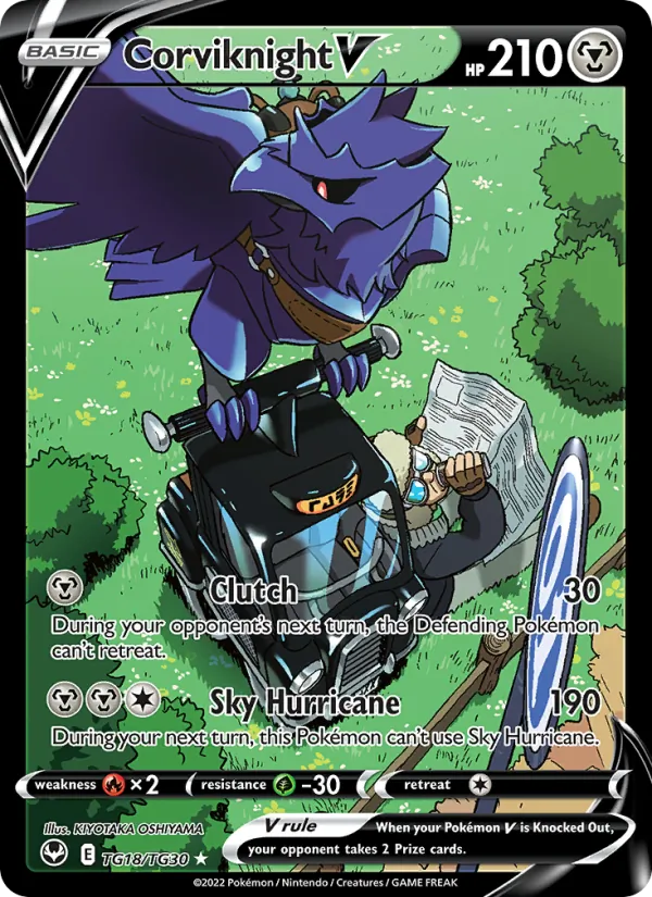 Corviknight V - Silver Tempest Pokemon Card