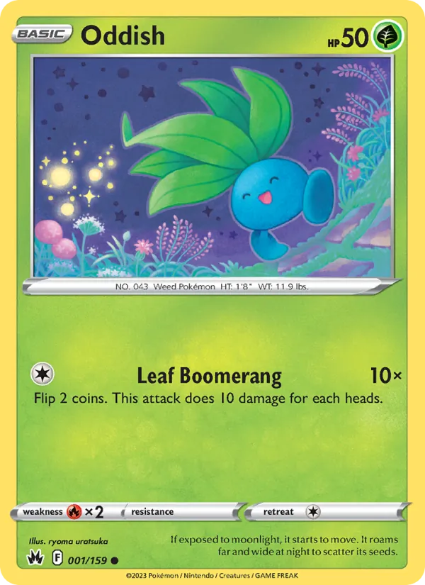 Oddish - Crown Zenith Pokemon Card